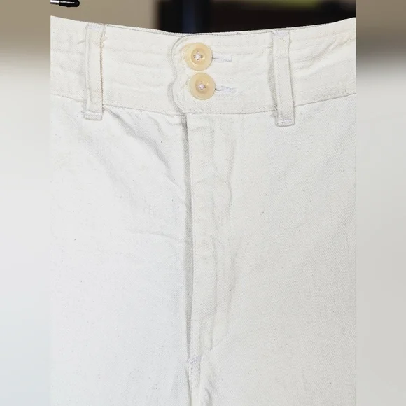 Apiece Apart Merida Wide-Leg White Pants